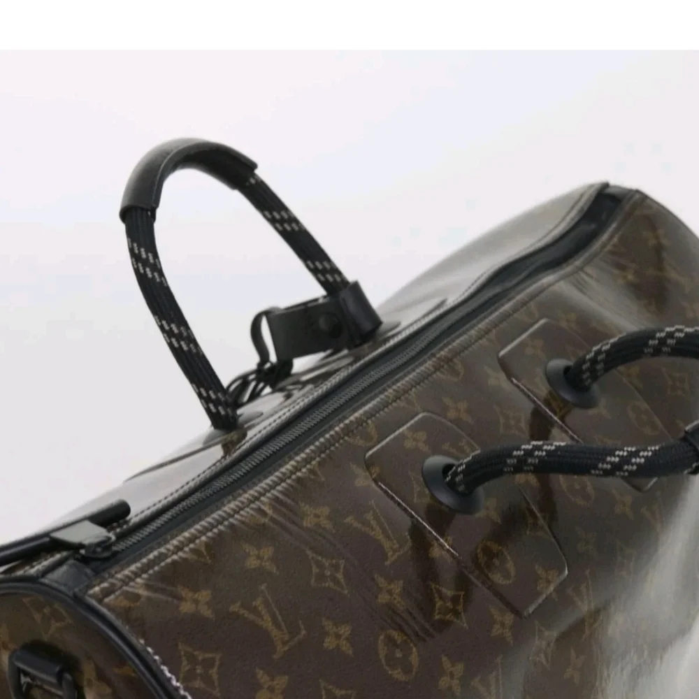 LOUIS VUITTON Monogram Glaze Keepall Bandouliere 50 Travel  Bag Limited Edition